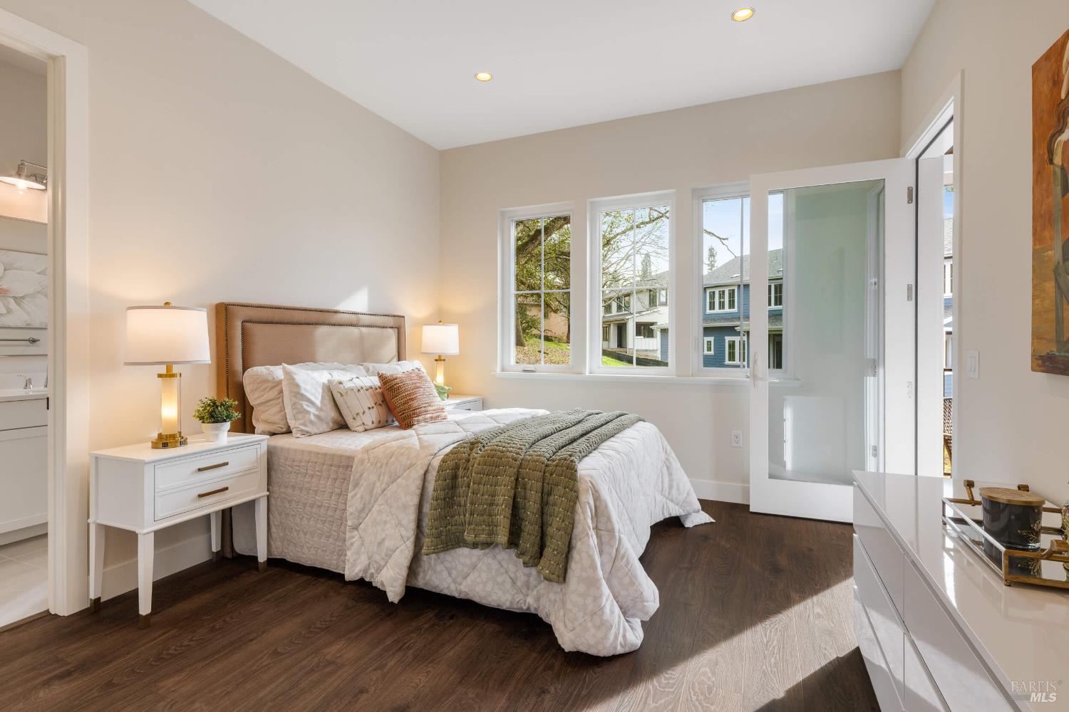 3680 Fir Ridge Drive Santa Rosa, CA 95403 - Photo 11 of 34 Main level Junior Primary Suite with ensuite bath and walk in closet.
