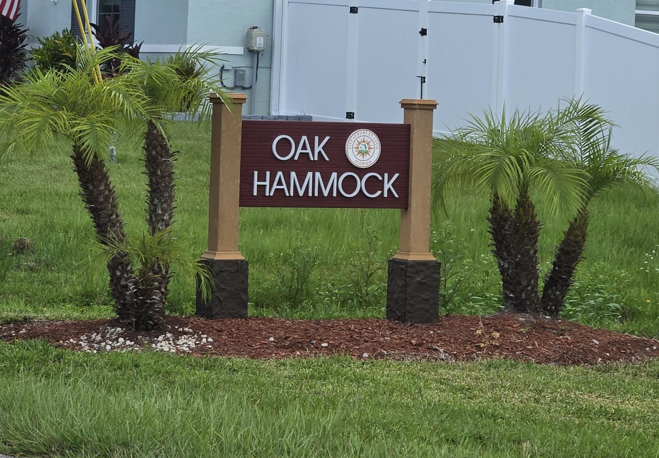 2286 Southwest Cree Road Port St. Lucie, FL 34953 - Photo 49 of 49 Oak Hammock sign