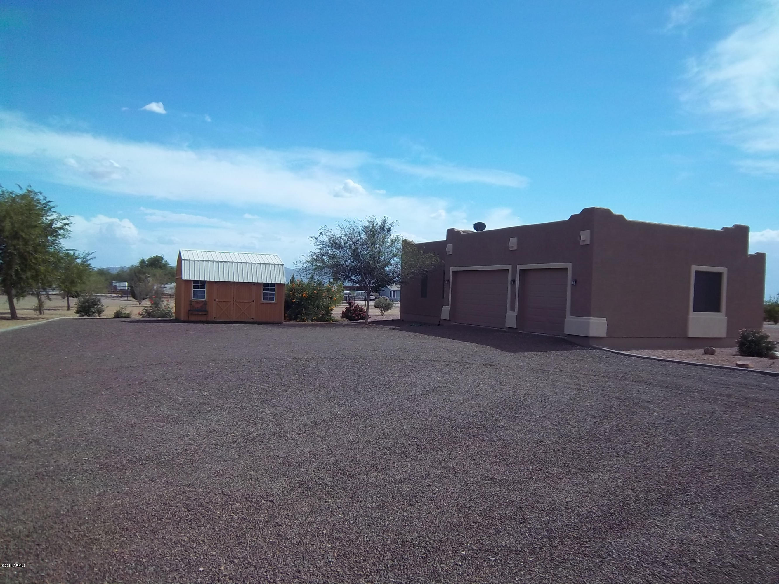 21117 West Steedridge Road Wittmann, AZ 85361 - Photo 30 of 66 3 car garage+storage shed