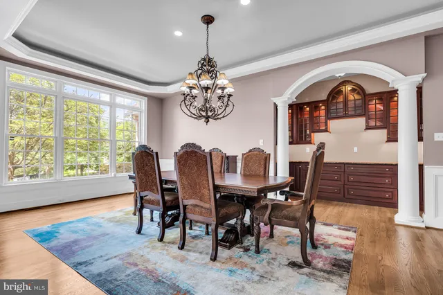 a workspace with cabinets