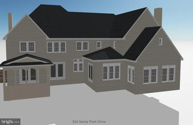 a front view of a house with windows