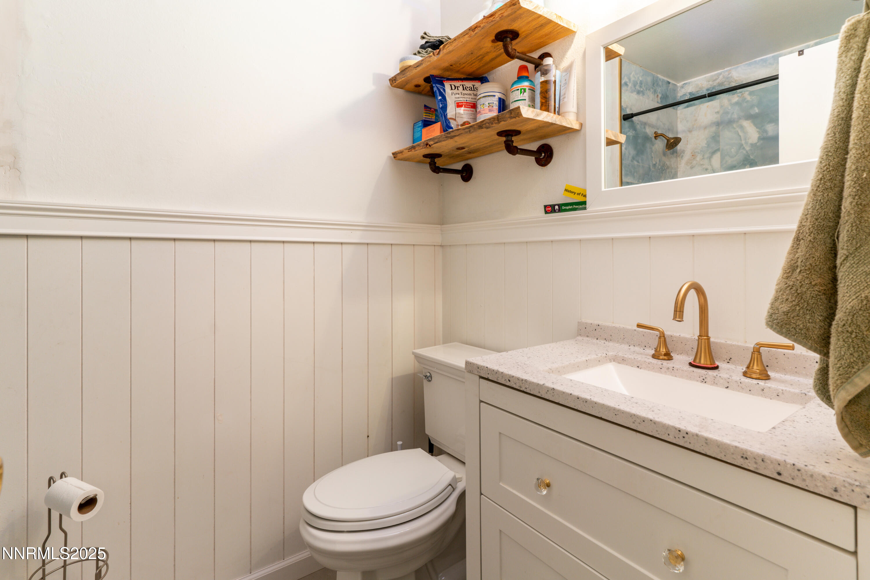 995 Beldon Way Reno, NV 89503 - Photo 11 of 17 a bathroom with a granite countertop sink vanity mirror and toilet