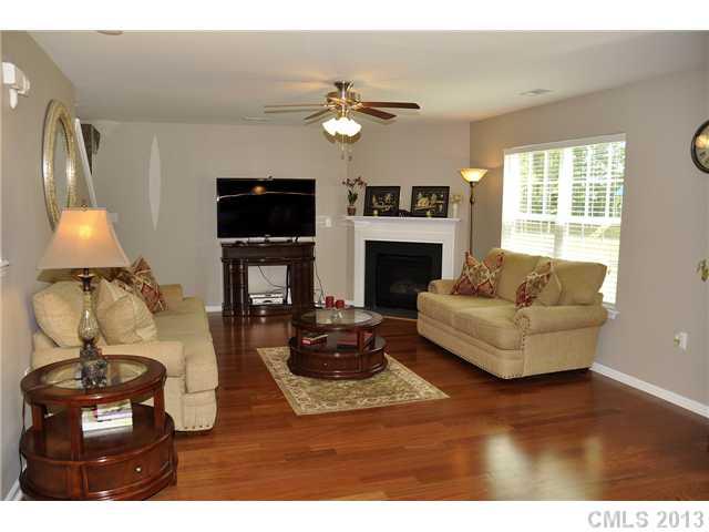 205 Lind Point Lane Monroe, NC 28110 - Photo 5 of 16 a living room with furniture and a fireplace