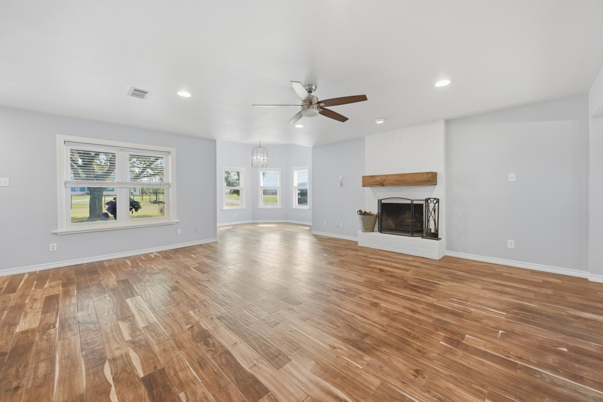4988 Thane Road Navasota, TX 77868 - Photo 18 of 50 Living room with fireplace