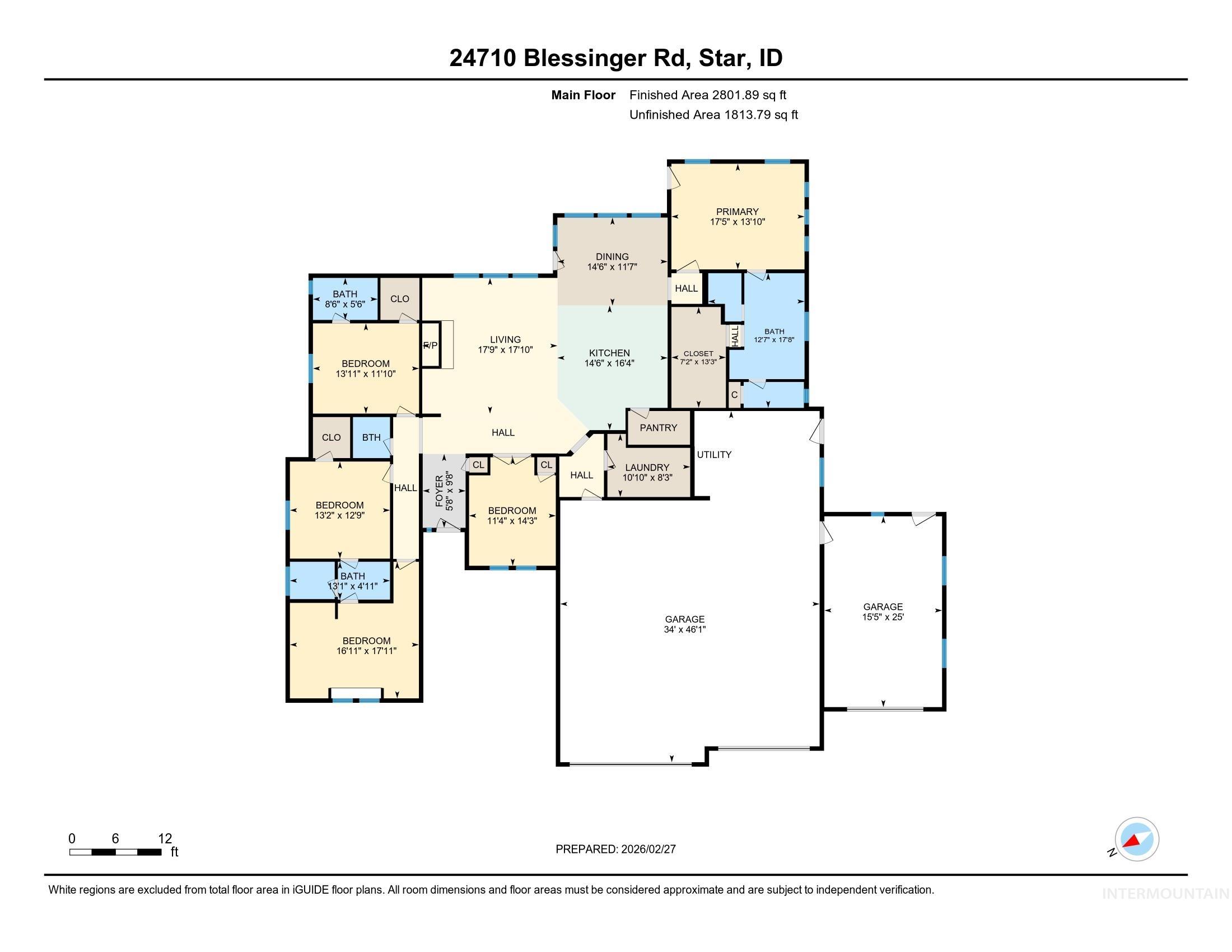 24710 Blessinger Road Star, ID 83669 - Photo 44 of 46 View of room layout