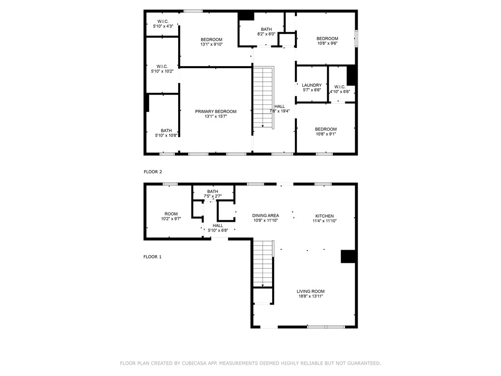 156 Queens Mill Court Pendleton, SC 29670 - Photo 18 of 18 This detailed floor plan illustrates a well-organized layout across two functional levels.