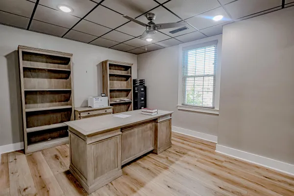 a kitchen with a stove and a microwave
