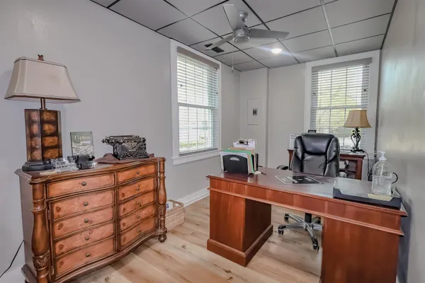 a room with furniture and window