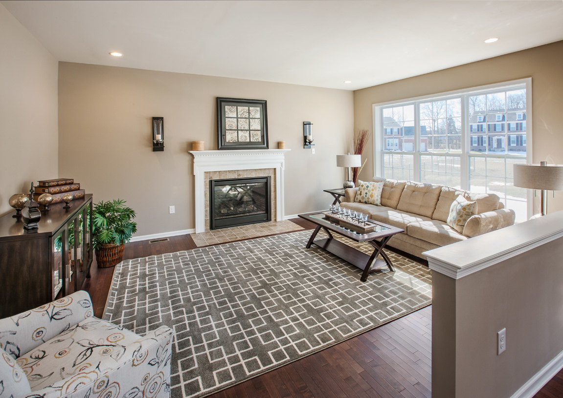 3547 Doral Drive Elgin, IL 60124 - Photo 3 of 9 a living room with furniture and a fireplace