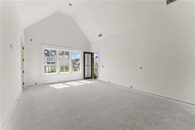 a view of an empty room