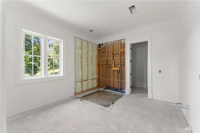 a view of empty room