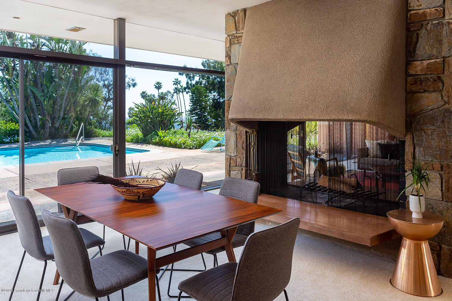 2105 Villa Heights Road Pasadena, CA 91107 - Photo 13 of 45 a view of a dining room with furniture window and outside view