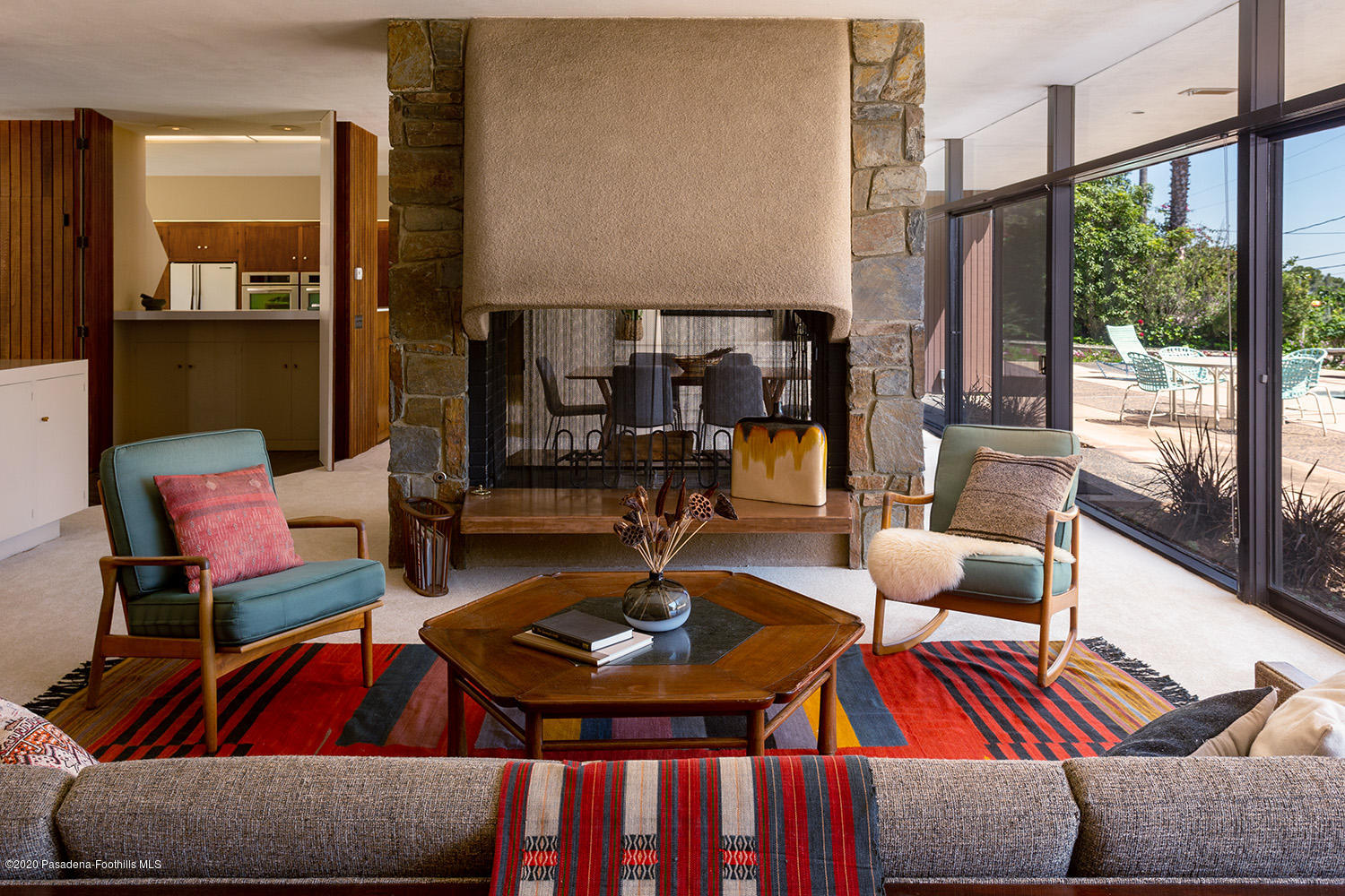 2105 Villa Heights Road Pasadena, CA 91107 - Photo 10 of 45 a living room with furniture and floor to ceiling windows