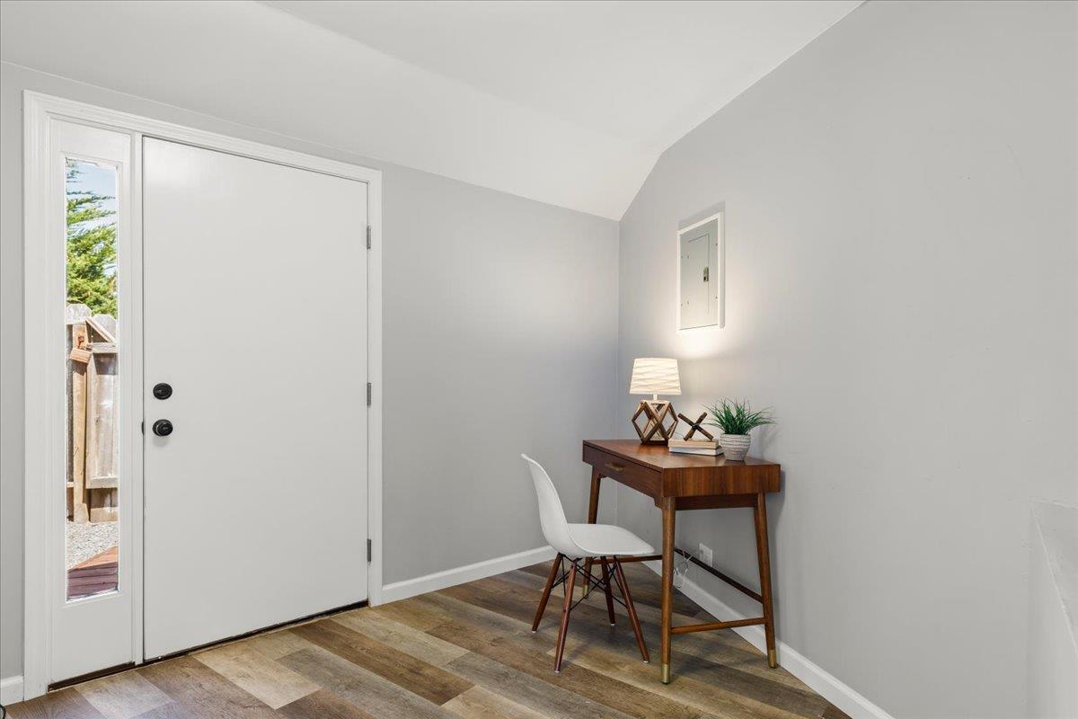 1263 Reservoir Road Pescadero, CA 94060 - Photo 52 of 75 a dining room with furniture and wooden floor