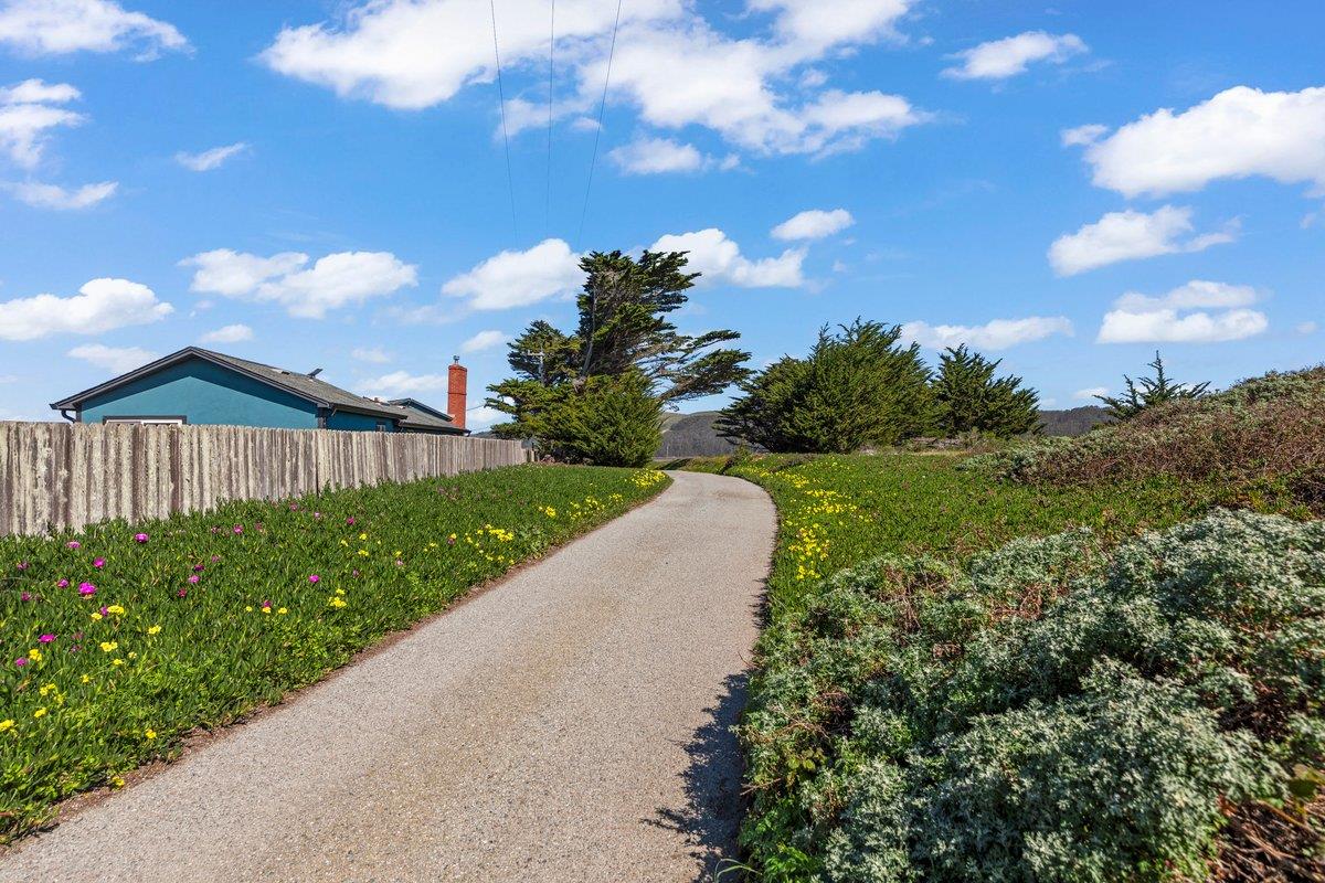 1263 Reservoir Road Pescadero, CA 94060 - Photo 8 of 75 a view of a pathway with a garden