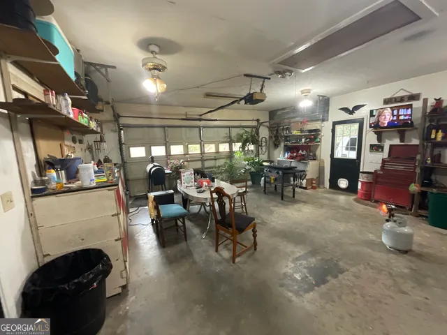 a view of a storage in a room