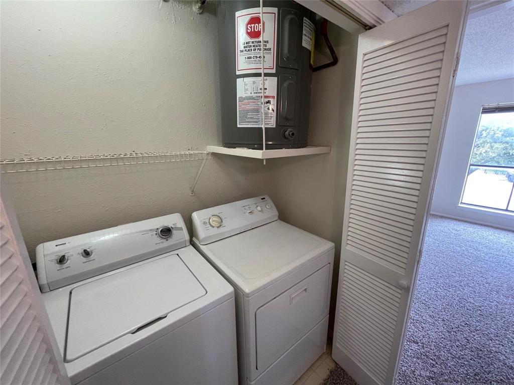 11480 Audelia Road, Unit 231 Dallas, TX 75243 - Photo 5 of 15 a utility room with dryer and washer
