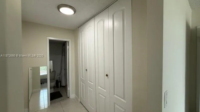 a view of a hallway with a elevator