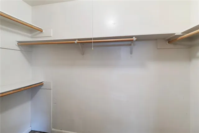 a view of a walk in closet