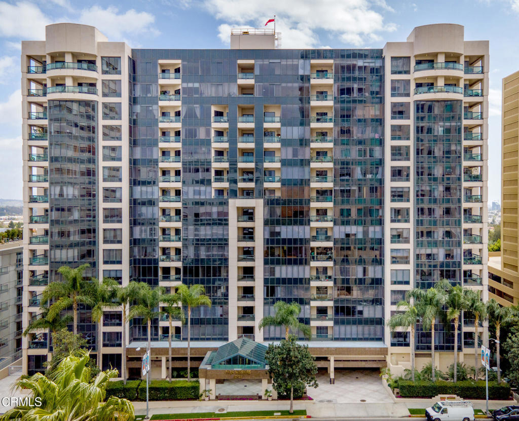 a front view of a building