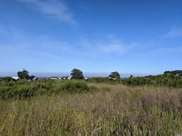a view of a lake and green valley