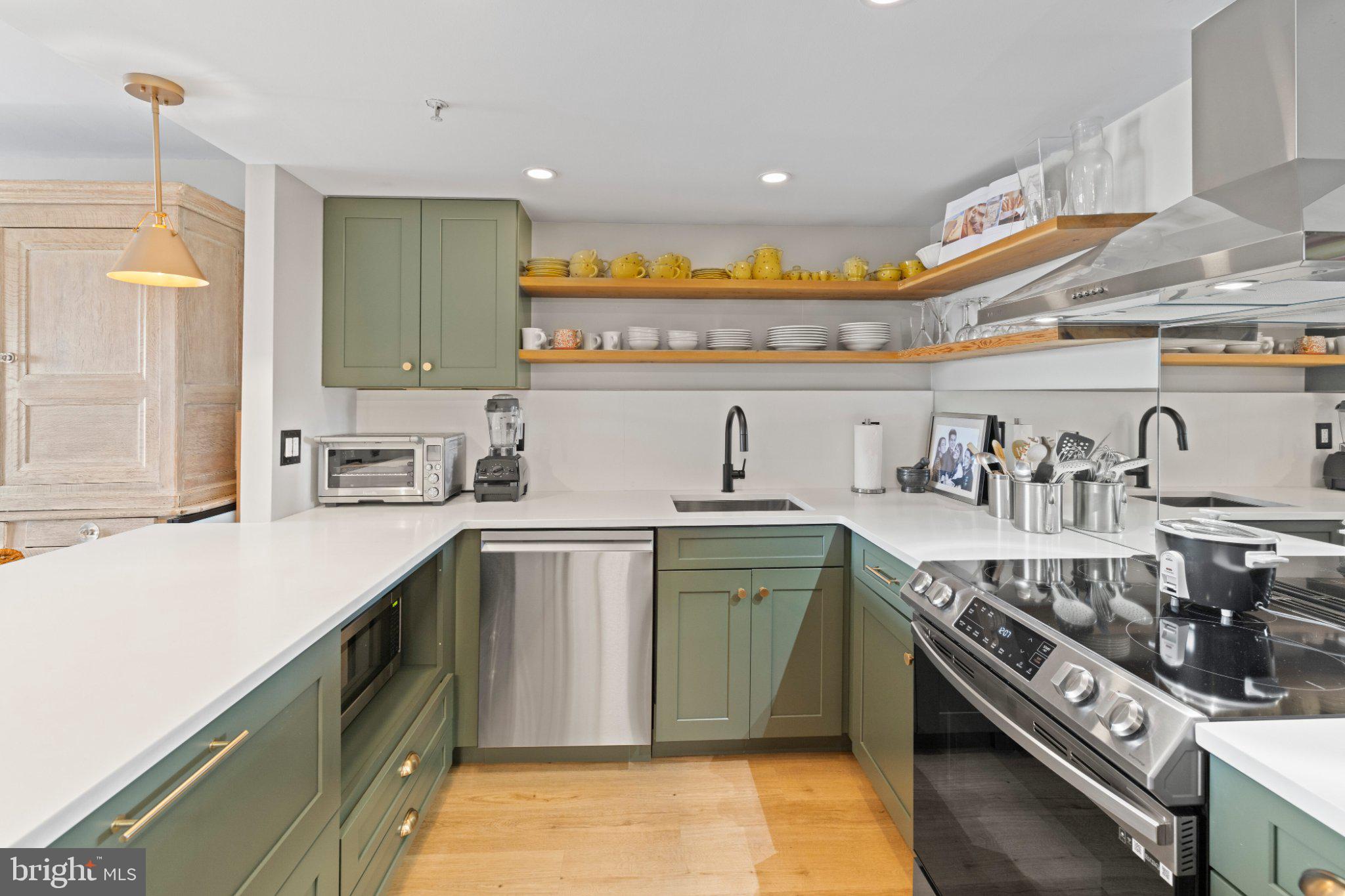 2001 Hamilton Street, Unit 1119 Philadelphia, PA 19130 - Photo 1 of 44 Modern kitchen with stylish cabinetry.