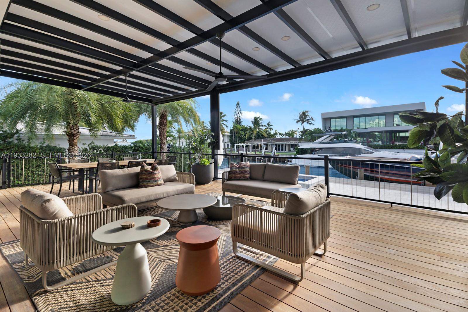 1970 Northeast 119th Road North Miami, FL 33181 - Photo 10 of 54 a outdoor space with patio lots of furniture