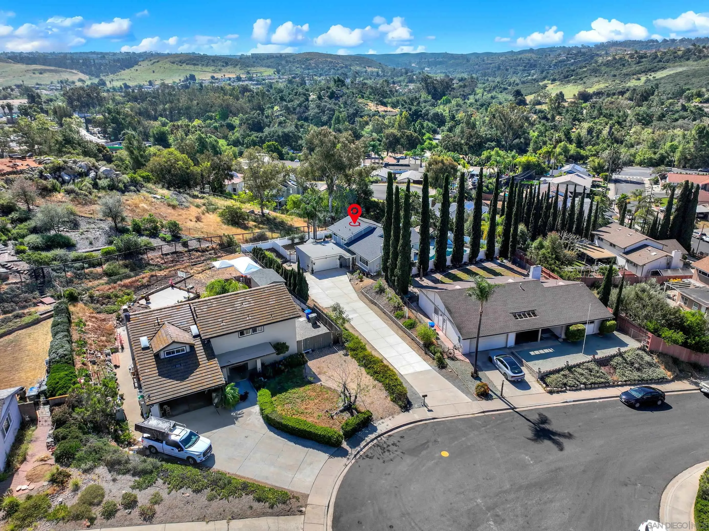 12913 Evalyn Court Poway, CA 92064 - Photo 45 of 56 an aerial view of a garden with mountain view