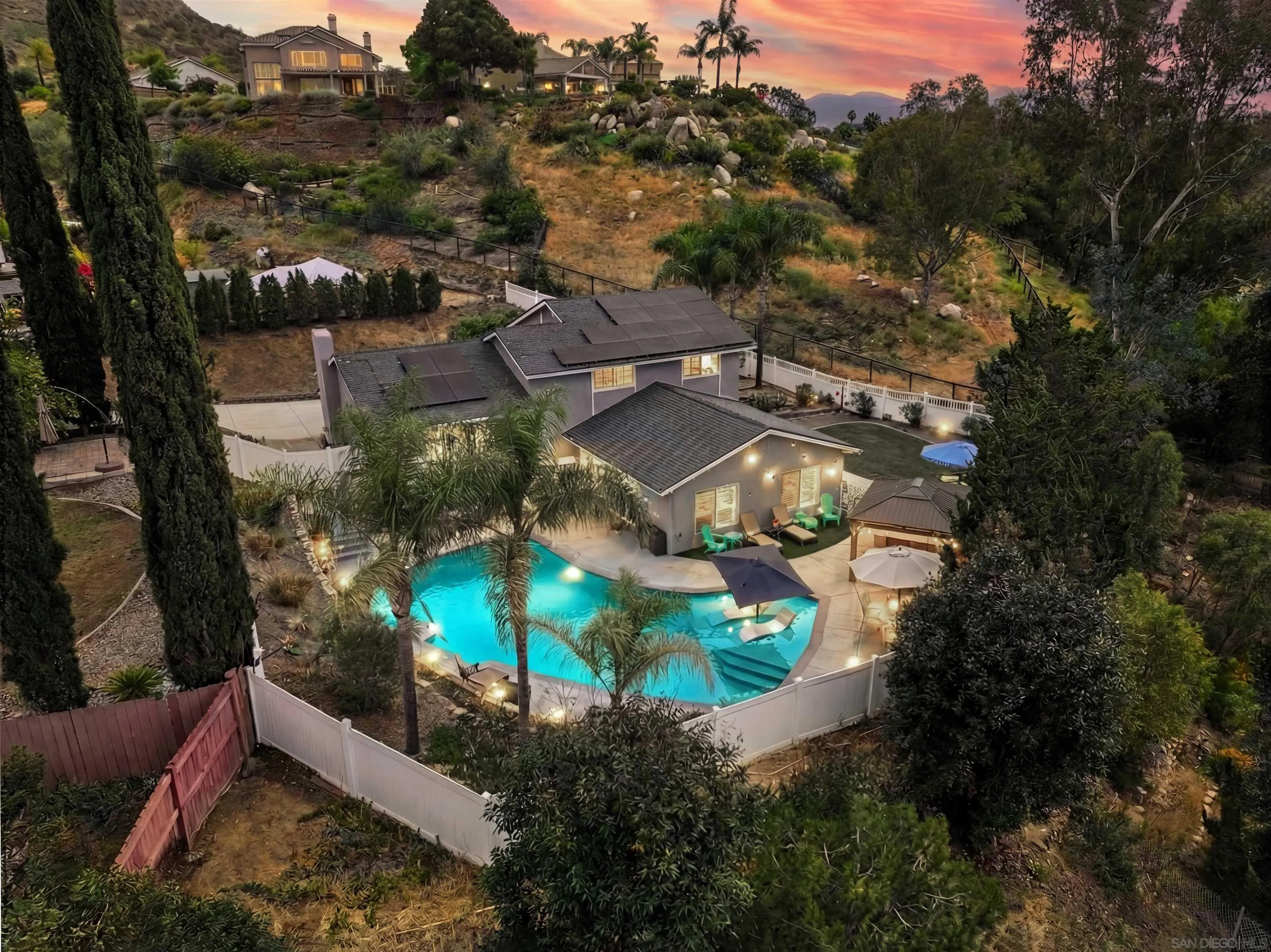 12913 Evalyn Court Poway, CA 92064 - Photo 56 of 56 an aerial view of a house with a yard