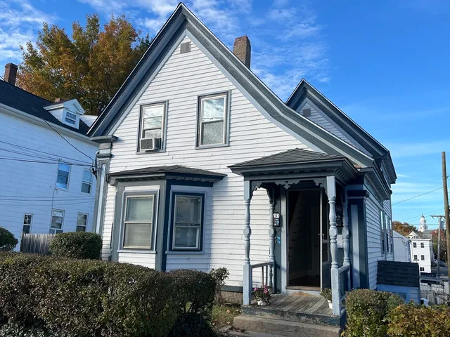 a view of a house with a large windows