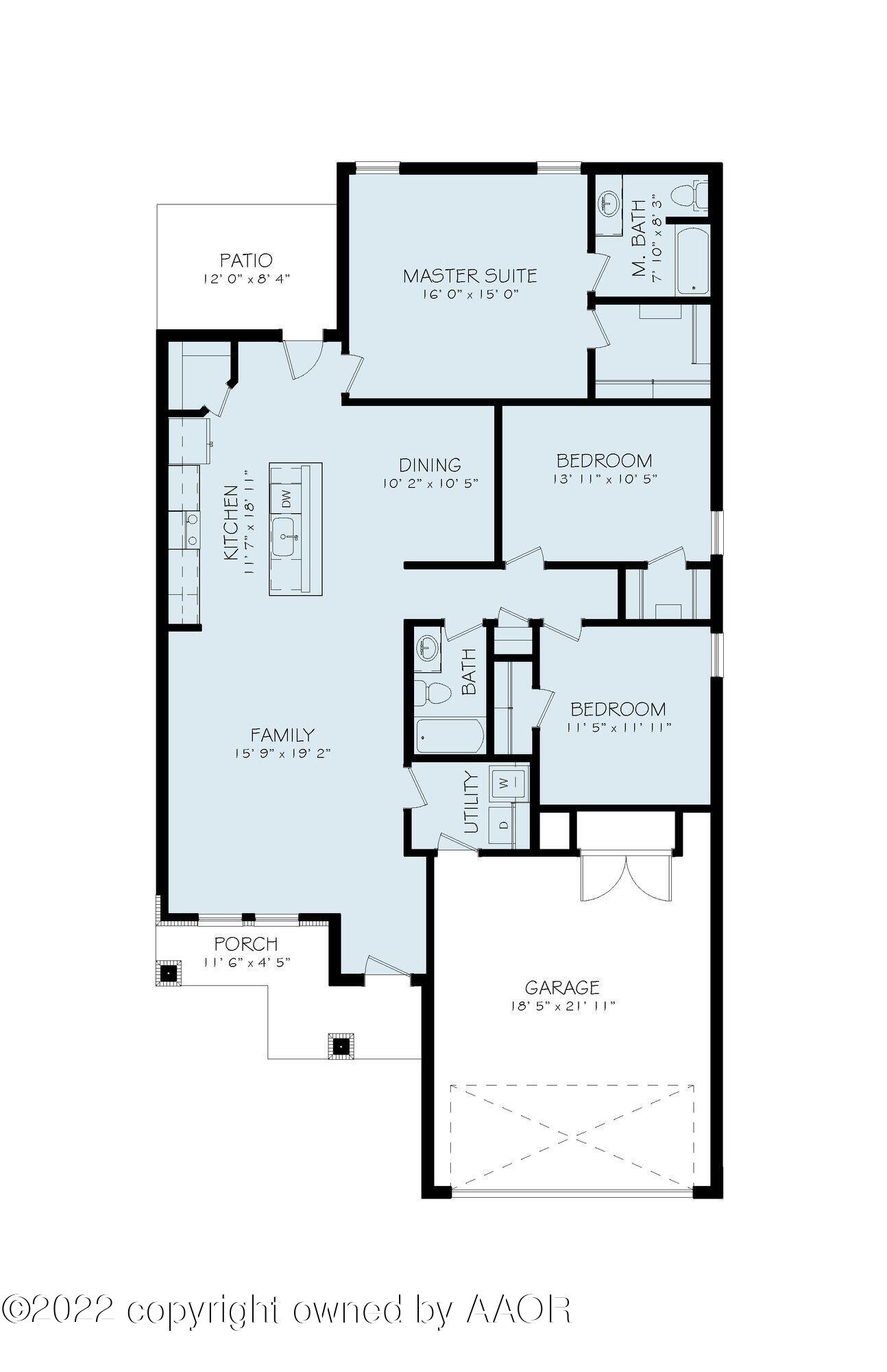 1537 Montaluse Road Amarillo, TX 79118 - Photo 17 of 17 1537 Montaluse Floorplan