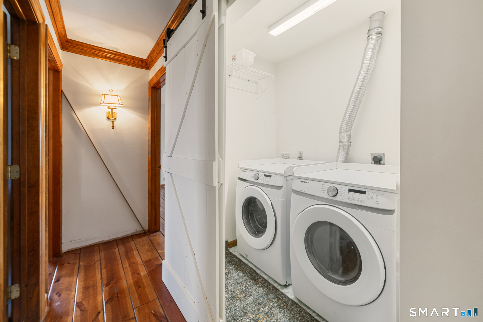 110 Sleepy Hill Road Southbury, CT 06488 - Photo 28 of 40 Laundry located on 2nd floor, barn door slides to hide it