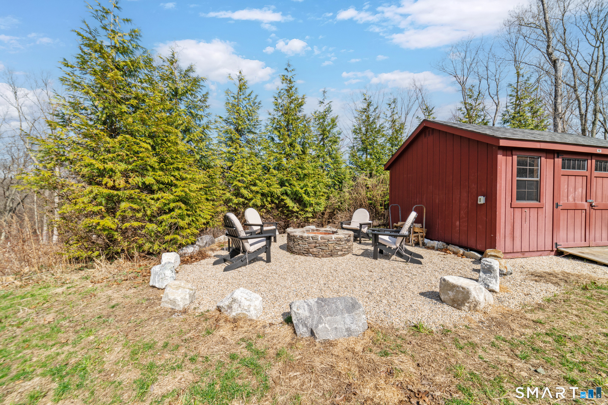 110 Sleepy Hill Road Southbury, CT 06488 - Photo 39 of 40 Nothing like a back yard fire pit! Just waiting for summer evenings! Get out the marshmallows!!
