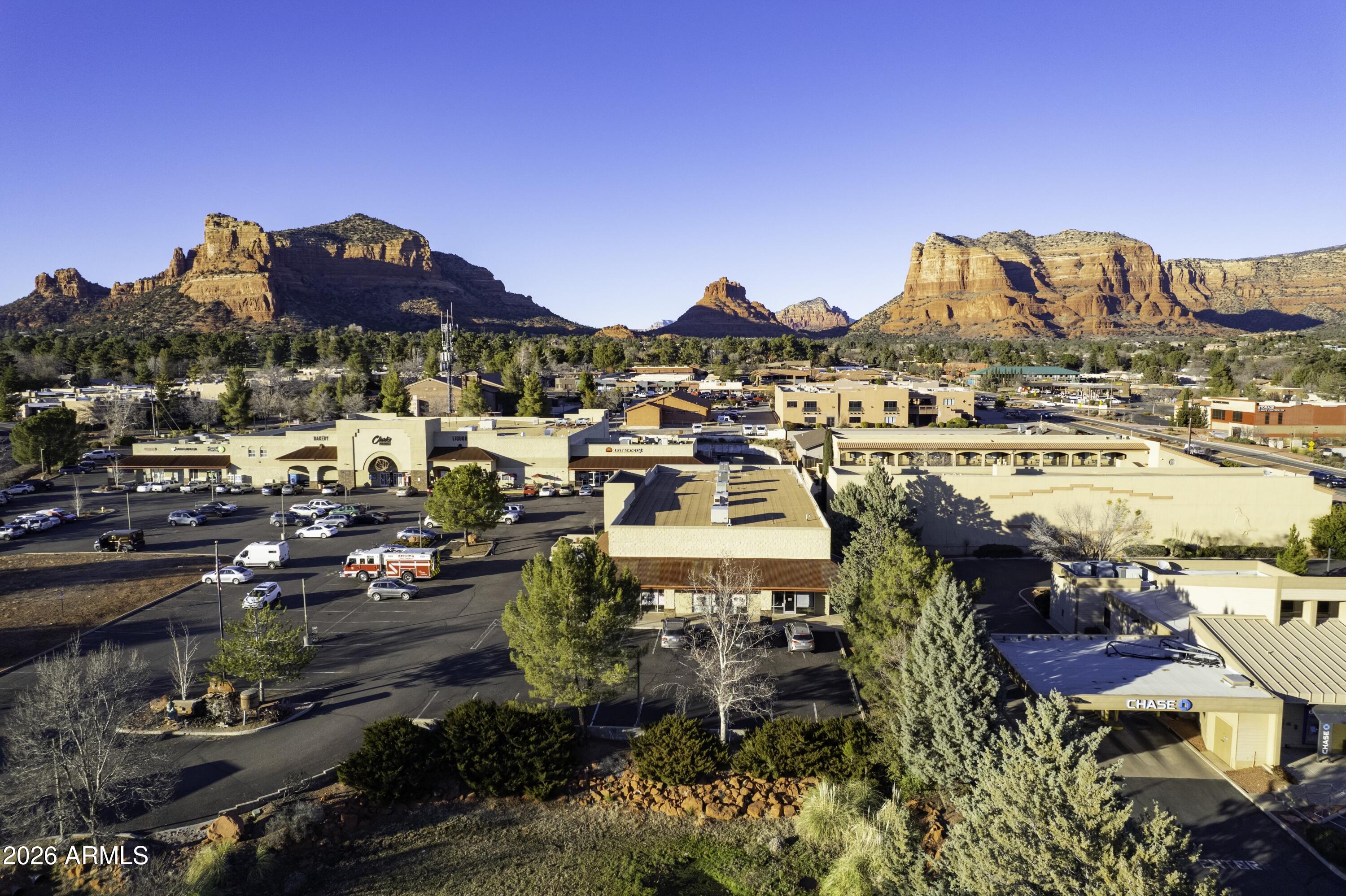 65 Verde Valley School Road, Unit B9 Sedona, AZ 86351 - Photo 5 of 36 Aerial View onto the Red Rocks
