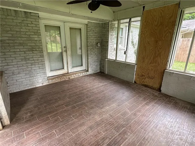 a view of front door