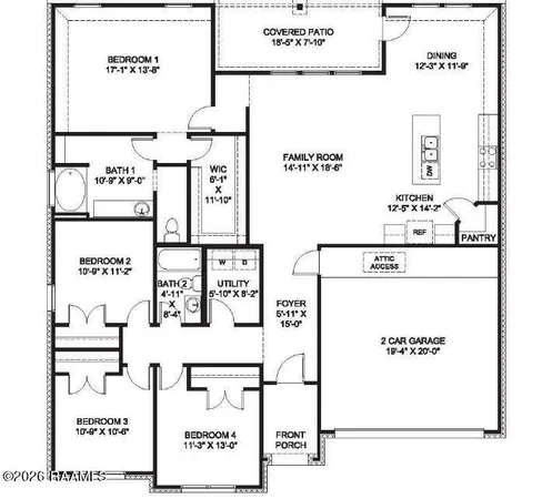 $2,000 | 7004 Silver Lk Drive, Maurice, LA 70555