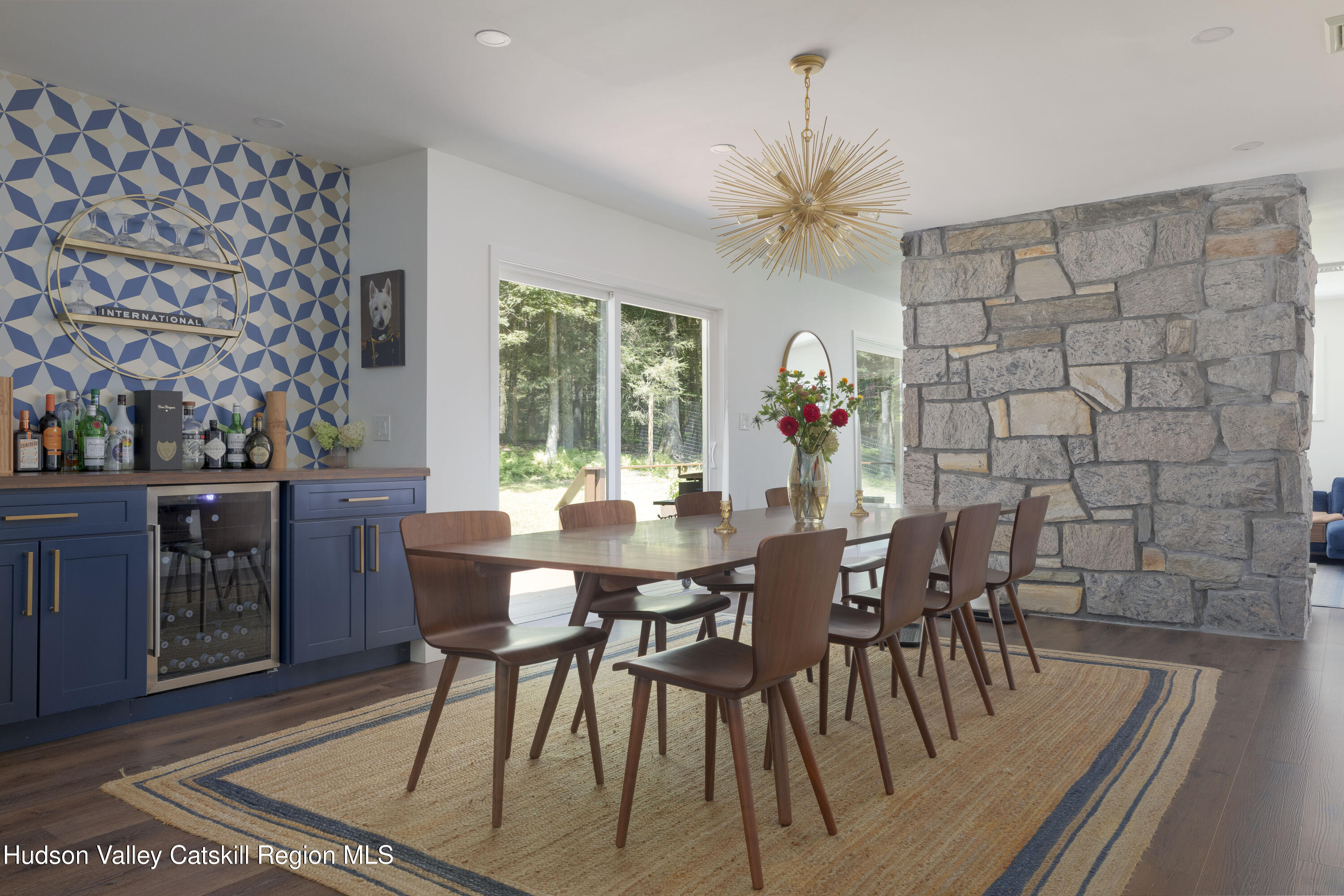 63 Lapla Road Kingston, NY 12401 - Photo 14 of 42 a view of a dining room with furniture and chandelier