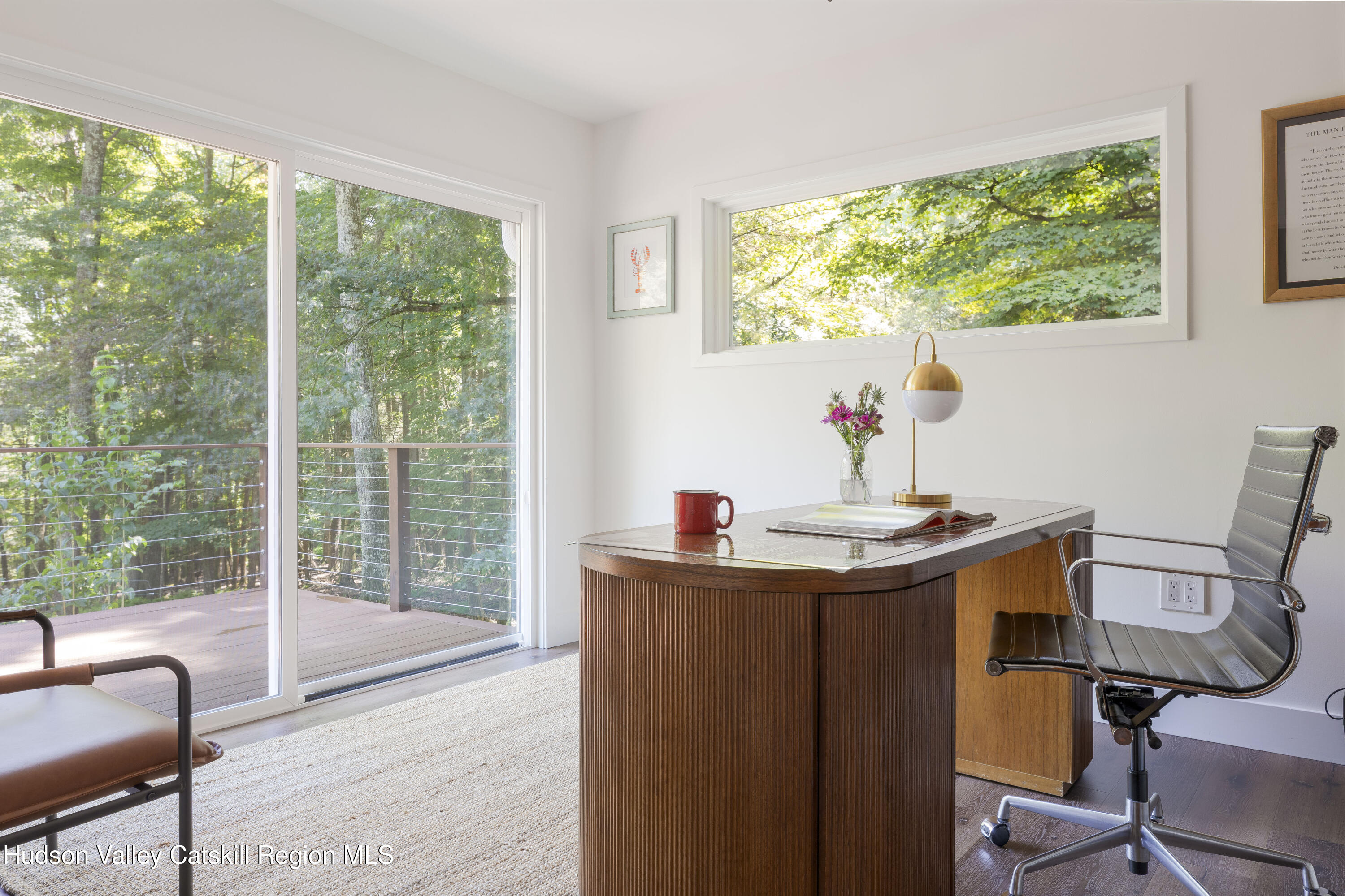 63 Lapla Road Kingston, NY 12401 - Photo 25 of 42 a view of a workspace with furniture and a window