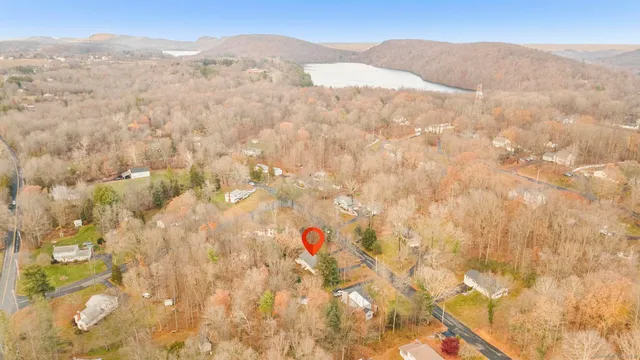 a view of mountains and valleys