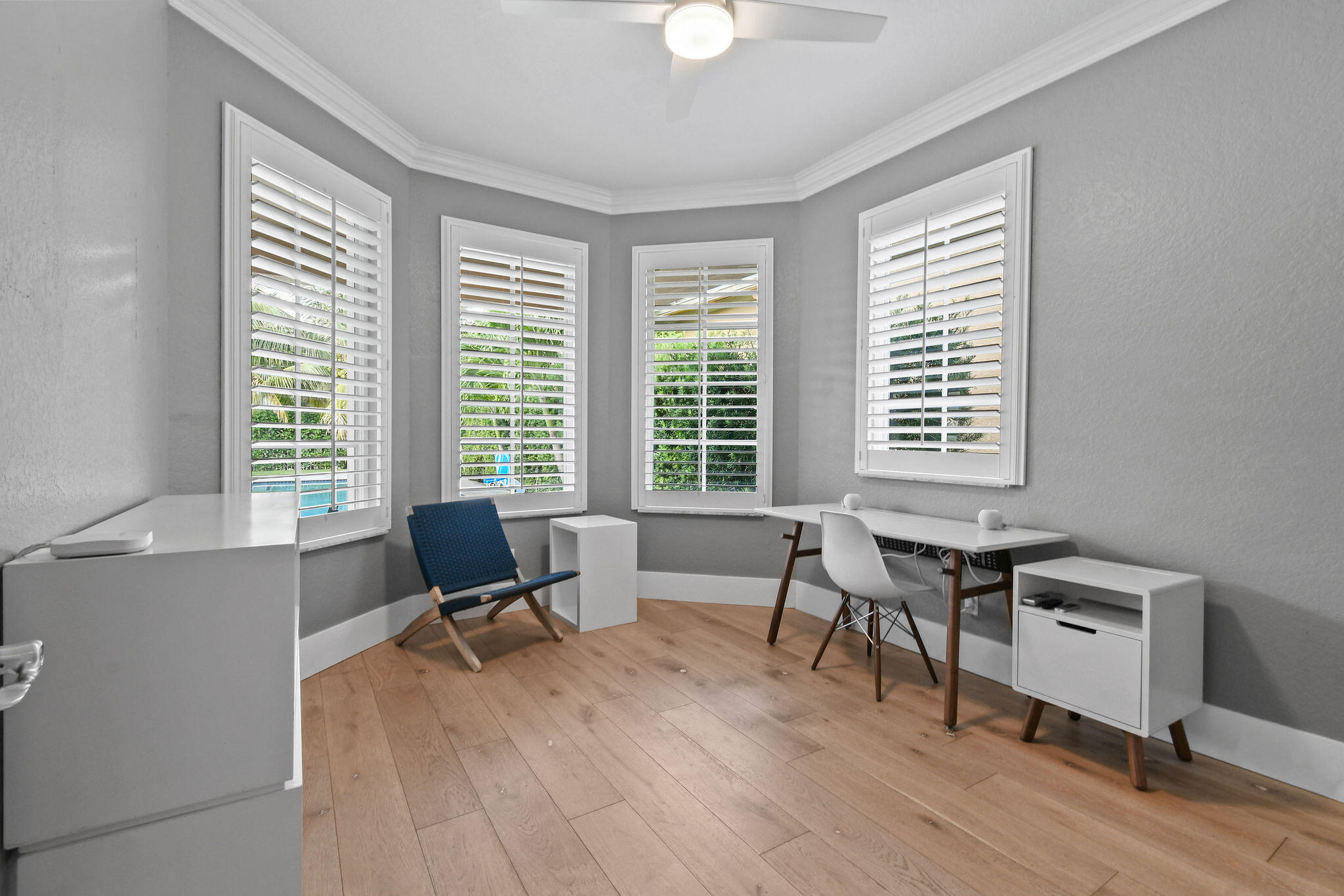 158 Ennis Lane Jupiter, FL 33458 - Photo 28 of 77 a view of a workspace with furniture and a window