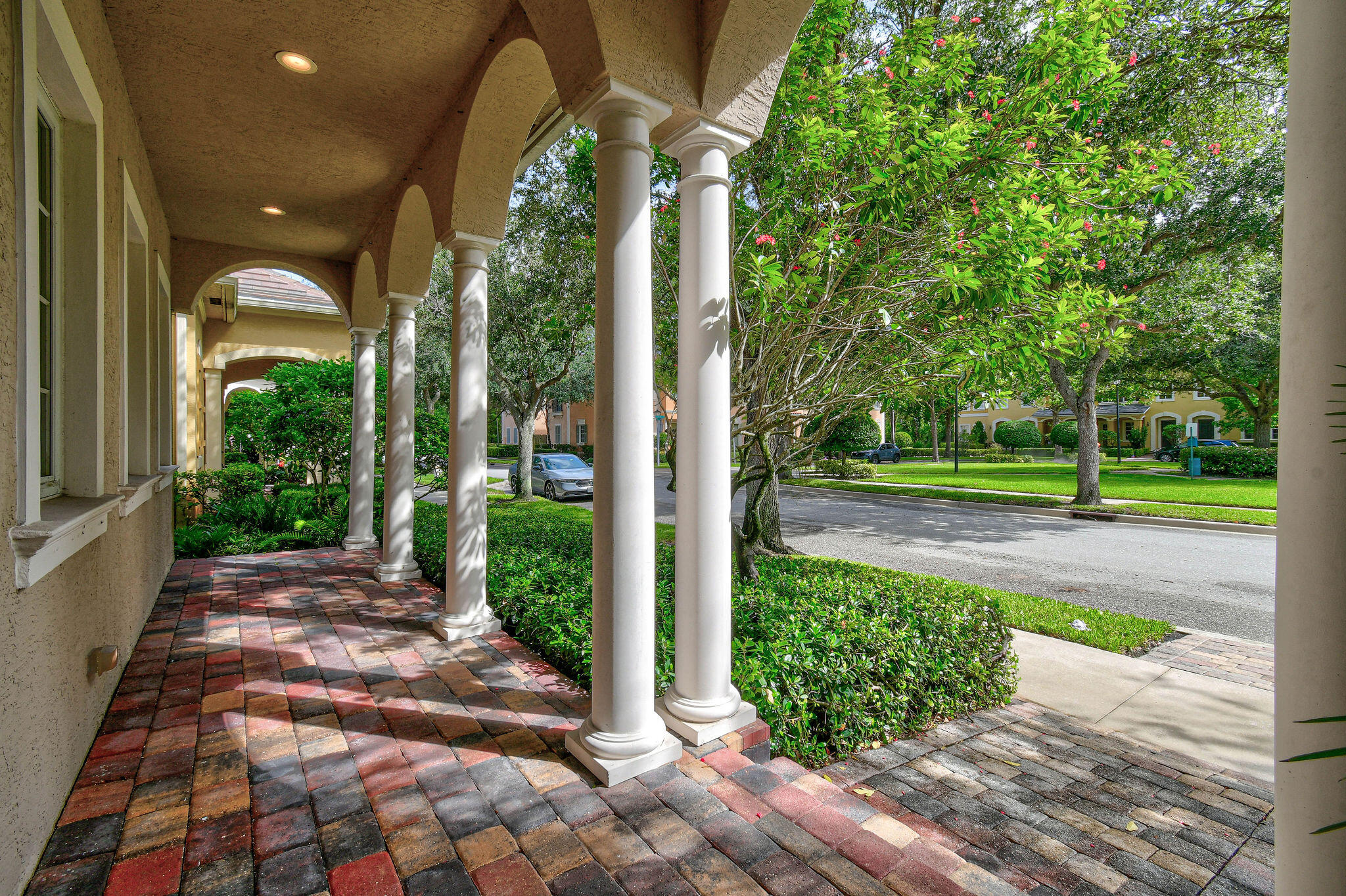 158 Ennis Lane Jupiter, FL 33458 - Photo 3 of 77 a view of a garden with pathway