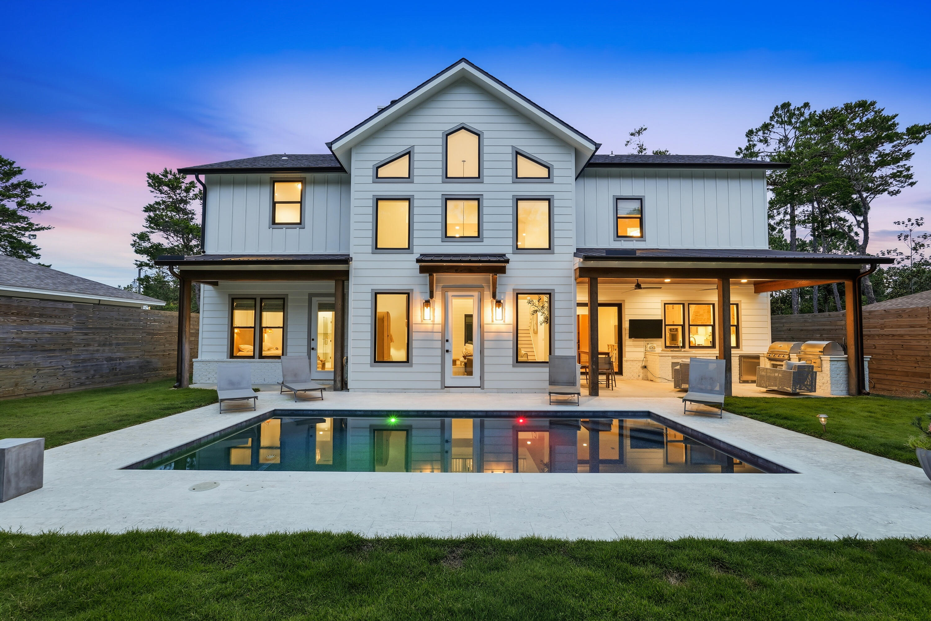 411 West Point Washington Road Santa Rosa Beach, FL 32459 - Photo 41 of 48 411 W Point Washington Rd Twilight - AW