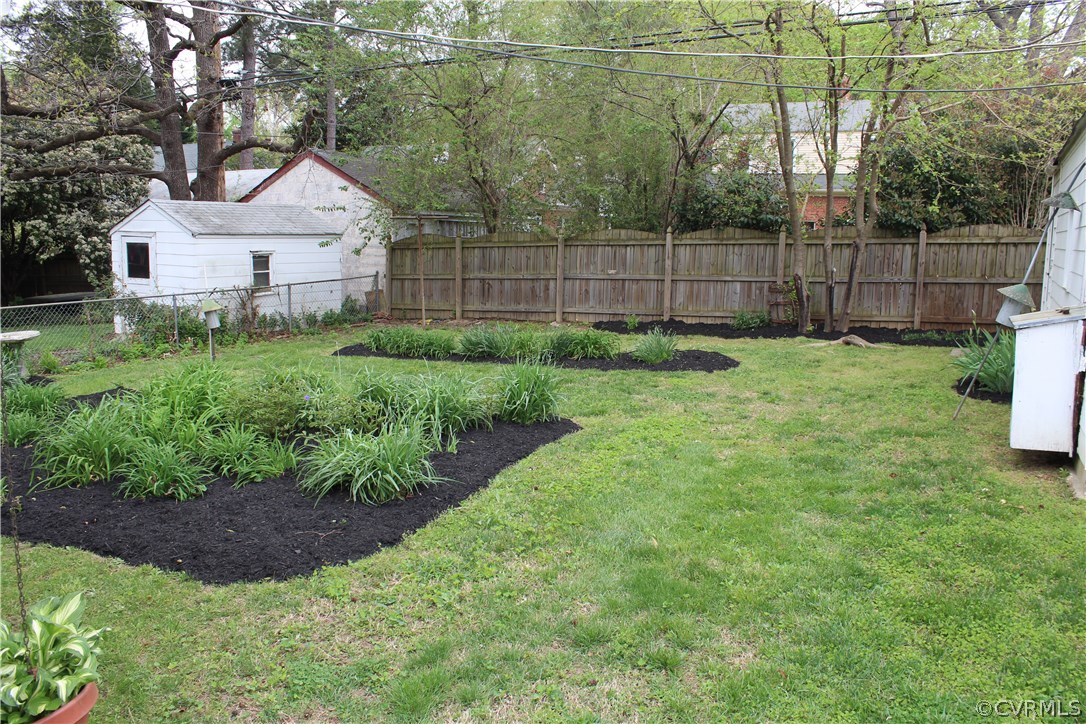 2426 Kenmore Road Henrico, VA 23228 - Photo 25 of 27 a front view of a house with a garden and yard