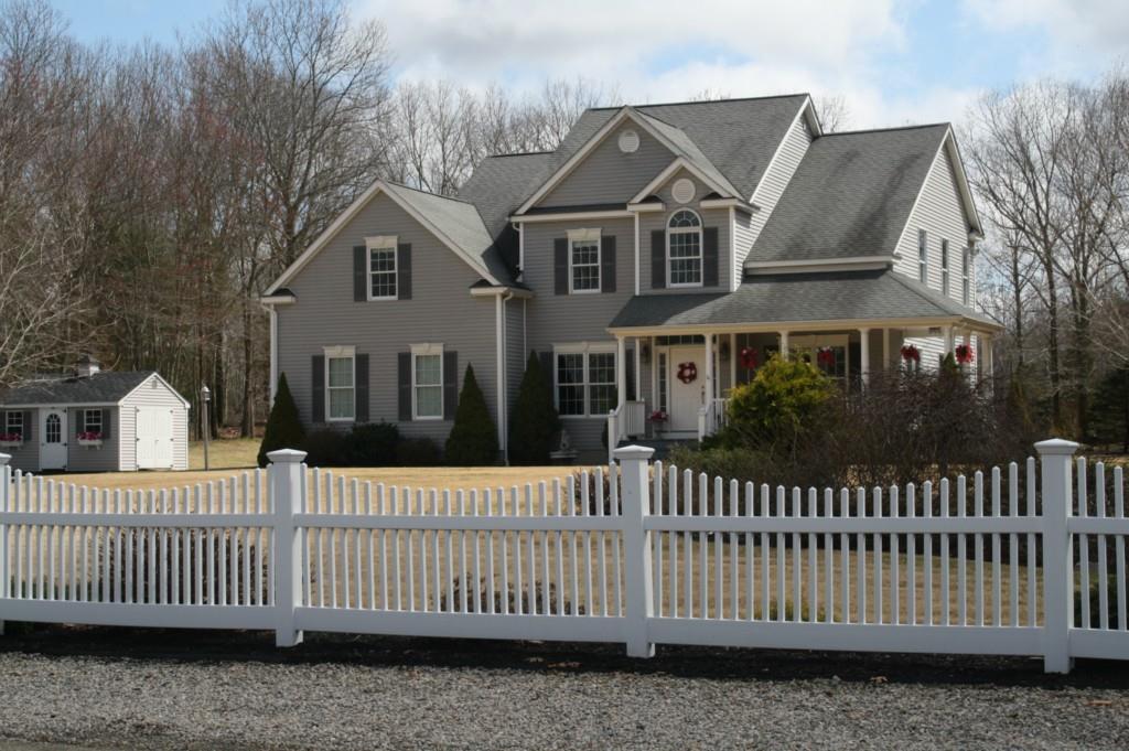 a front view of a house