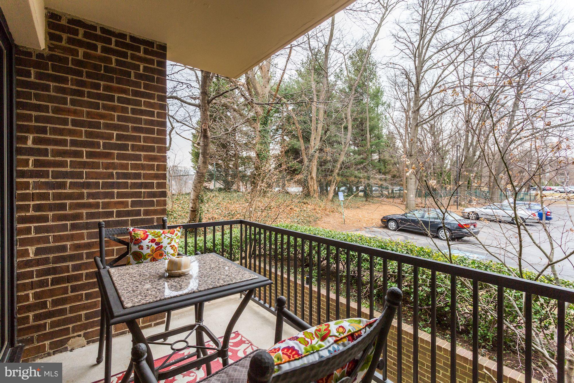2016 Coleridge Drive, Unit 202 Silver Spring, MD 20902 - Photo 8 of 30 10 FOOT BALCONY HAS VIEW TOWARD TREES