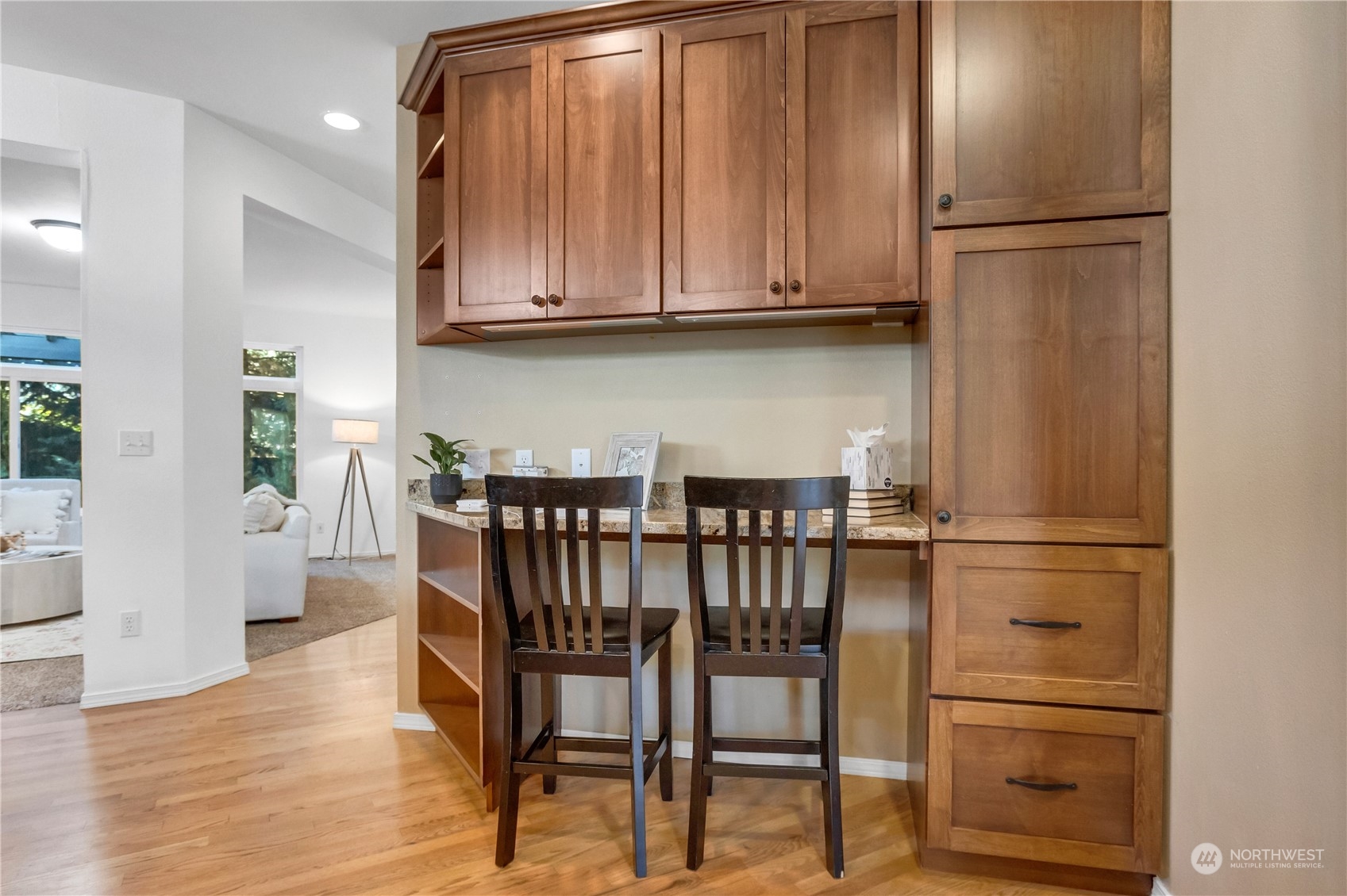 3210 187th Place Southeast Bothell, WA 98012 - Photo 10 of 39 a kitchen with stainless steel appliances granite countertop a refrigerator and microwave