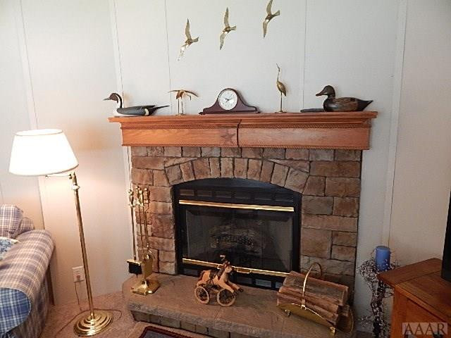 161 Worth Guard Road Coinjock, NC 27923 - Photo 4 of 40 living room fireplace