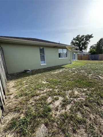 a backyard of a house