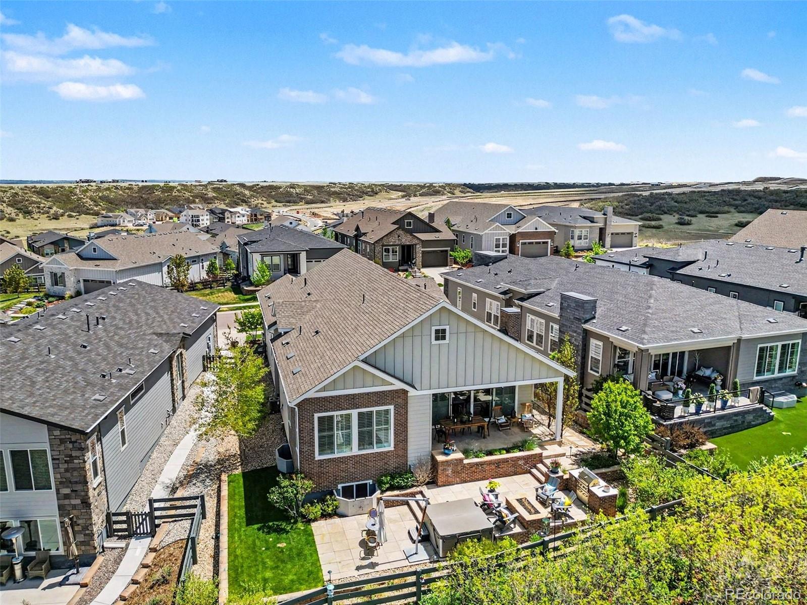 2101 Rim Ridge Drive Castle Pines, CO 80108 - Photo 41 of 50 an aerial view of multiple house
