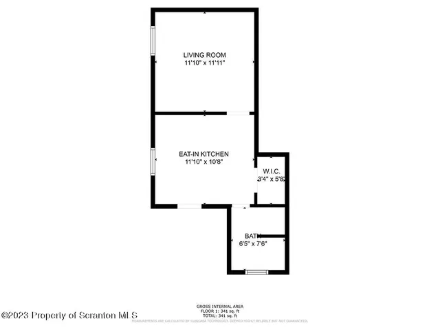 a view of an empty room